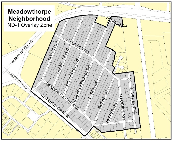 meadowthorpe overlay zone